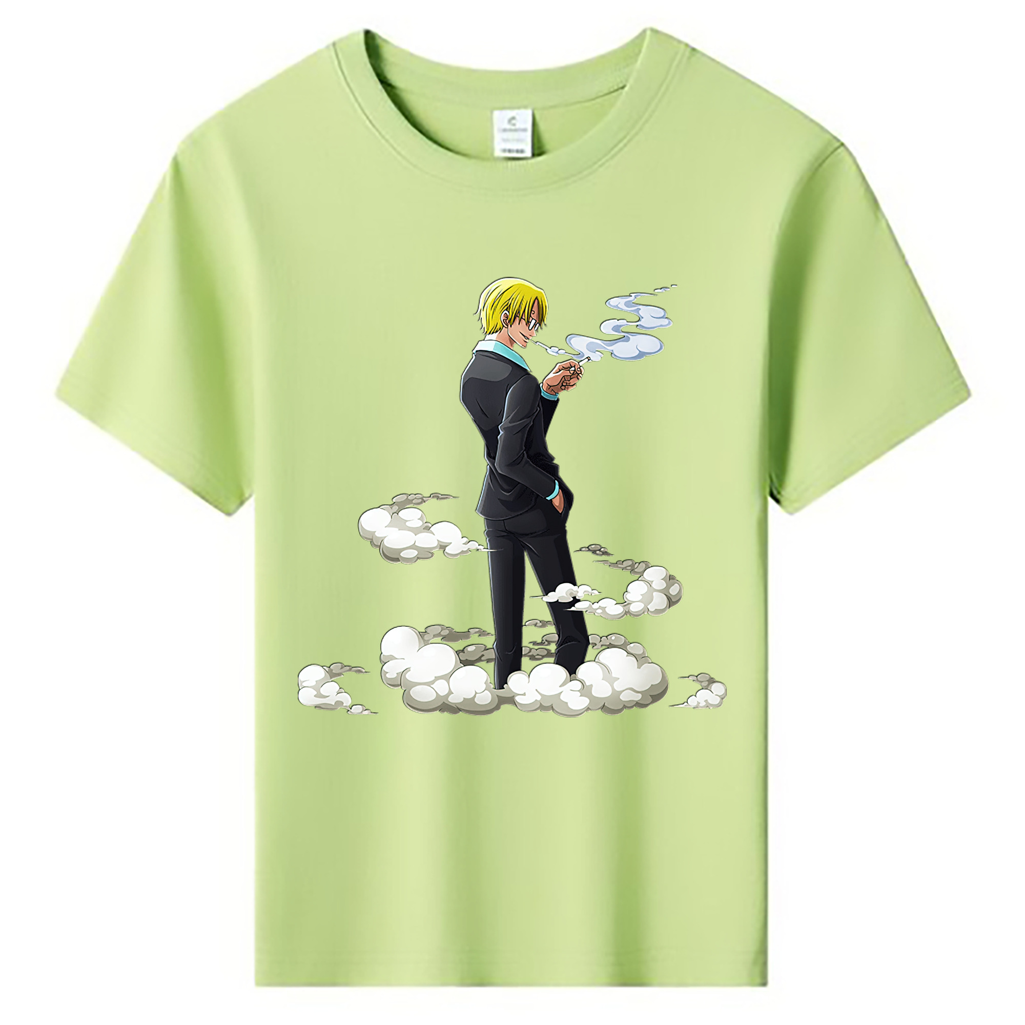 （画像用） ワンピース サンジ ONE PIECE Sanji 綿100％キッズTシャツ（フロントプリント）
